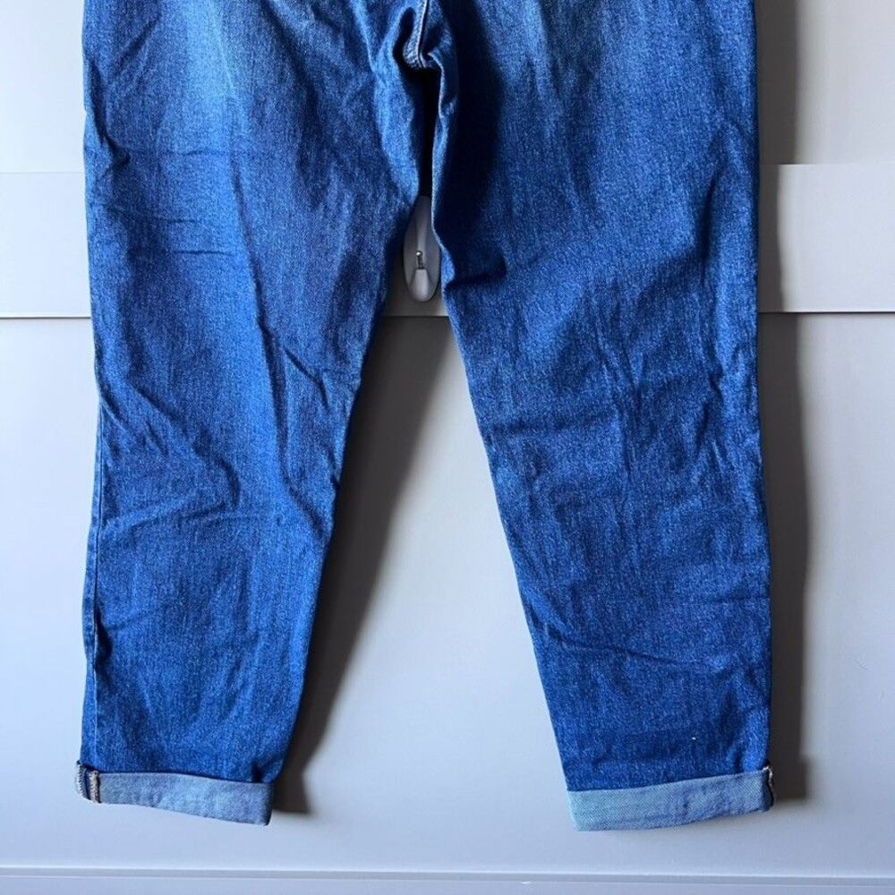 Gloria Vanderbilt High Rise Cuffed‎ Boyfriend Jeans Blue Denim Size 10 Cropped - Picture 8 of 16
